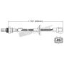 Walker Products 250-22011 Walker Products 250-22011 Oxygen Sensor 2-W Direct Fit Narrow-Band