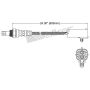 Walker Products 250-24003 Walker Products 250-24003 Oxygen Sensor 4-W Direct Fit Narrow-Band