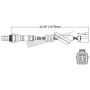 Walker Products 250-24476 Walker Products 250-24476 Oxygen Sensor 4-W Direct Fit Narrow-Band