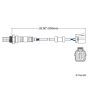Walker Products 250-24621 Walker Products 250-24621 Oxygen Sensor 4-W Direct Fit Narrow-Band