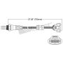 Walker Products 250-24712 Walker Products 250-24712 Oxygen Sensor 4-W Direct Fit Narrow-Band