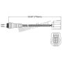 Walker Products 250-24718 Walker Products 250-24718 Oxygen Sensor 4-W Direct Fit Narrow-Band
