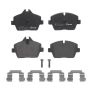 Brembo KT04335 Brembo low-met brake pad and UV coated vented  brake disc kit