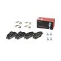 Brembo KT04352 Brembo low-met brake pad and UV coated vented  brake disc kit