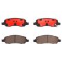 Brembo KT00930 Brembo ceramic brake pad and UV coated solid  brake disc kit