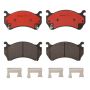 Brembo KT00435 Brembo ceramic brake pad and UV coated vented  brake disc kit
