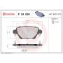 Brembo KTX4064 Brembo low-met brake pad and Xtra solid drilled brake disc kit