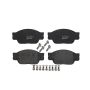 Brembo KT04326 Brembo low-met brake pad and UV coated vented  brake disc kit