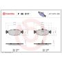 Brembo KT04299 Brembo low-met brake pad and UV coated vented  brake disc kit