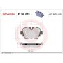 Brembo KT04533 Brembo low-met brake pad and UV coated vented  brake disc kit