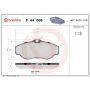 Brembo KT04204 Brembo low-met brake pad and UV coated vented  brake disc kit