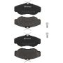 Brembo KT04204 Brembo low-met brake pad and UV coated vented  brake disc kit