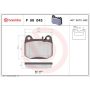 Brembo KT04243 Brembo low-met brake pad and UV coated solid  brake disc kit