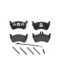 Brembo KT04450 Brembo low-met brake pad and UV coated solid  brake disc kit
