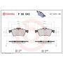 Brembo KTX4078 Brembo low-met brake pad and Xtra solid drilled brake disc kit