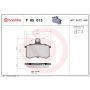 Brembo KT04197 Brembo low-met brake pad and UV coated solid  brake disc kit