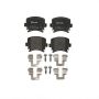 Brembo KT04220 Brembo low-met brake pad and UV coated solid  brake disc kit