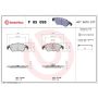 Brembo KTX4055 Brembo low-met brake pad and Xtra vented drilled brake disc kit