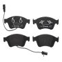 Brembo KT04231 Brembo low-met brake pad and UV coated vented  brake disc kit