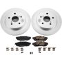 PowerStop CRK8333 Genuine Geomet Coated Rotor and Low-Dust Ceramic Brake Pad Kit
