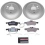 PowerStop ESK5726 Genuine Geomet Coated Rotors, ECE-R90 Brake Pads + Hardware Kit