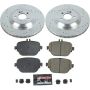 PowerStop K8153 Z23 Daily Driver Carbon-Fiber Ceramic Brake Pad and Drilled & Slotted Rotor Kit