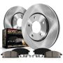 PowerStop KOE3068 OE Stock Replacement Low-Dust Ceramic Brake Pad and Rotor Kit