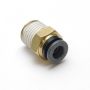 Ridetech 31956000 Airline Fitting, Straight. 1/4