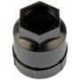 DORMAN 611-605 Black Wheel Nut Cover M24-2.0, Hex 19mm