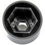 DORMAN 611-644 Black Wheel Nut Cover, Push Type