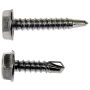 DORMAN 784-110 Self Tapping Screw-Stainless Steel-Hex Washer Head-No. 6 x 1/2 In., 3/4 In.