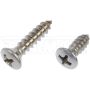 DORMAN 784-115D Self Tapping Screws - Stainless Steel - Oval Head - No.8 X 1/2 In., 3/4 In.