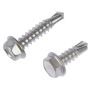 DORMAN 784-135 Self Tapping Screw-Stainless Steel-Hex Washer Head-No. 8 x 1/2 In., 3/4 In.