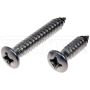 DORMAN 784-180D Self Tapping Screws - Stainless Steel - Oval Head - No.14 X 1 In., 1-1/2 In.