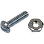 DORMAN 784-600 Stove Bolt With Nuts - 3/16-24 In. x 1/2 In./3/4 In.