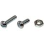 DORMAN 784-600 Stove Bolt With Nuts - 3/16-24 In. x 1/2 In./3/4 In.