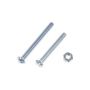 DORMAN 784-612 Machine Screw-Slotted Round Head With Nuts- 1/4-20 X 2 in, 2-1/2 in