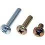 DORMAN 785-100 License Plate Fasteners Kit-M6-1.0 x 10mm,20mm,30mm