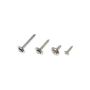 DORMAN 961-225 Trim Screw - Chrome - No. 8 - Assortment-3/4,1,5/8,1-1/4 In.
