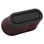 K&N RP-5182 Universal Air Filter - Carbon Fiber Top & Base