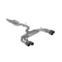 MBRP Exhaust S46043CF 3in. Cat-Back; Quad Split Rear Exit; Active; T304; CF Tips