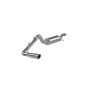 MBRP Exhaust S5046AL 2.5in. Cat-Back; Single Side Exit; AL