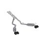 MBRP Exhaust S52053CF 2.5in. Cat-Back; Dual Rear Exit; T304; Quad CF Tips