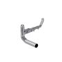 MBRP Exhaust S6104P 4in. Turbo Back; Single Side Exit; AL