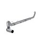 MBRP Exhaust S61140PLM 5in. Turbo Back; Single Side Exit; No Muffler; AL