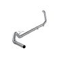 MBRP Exhaust S6200PLM 4in. Turbo Back; Single Side Exit; No Muffler; AL