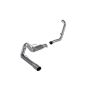 MBRP Exhaust S6216AL 4in. Turbo Back; Single Side Exit; Retains Stock Cat; AL