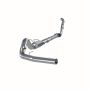 MBRP Exhaust S6218P 4in. Turbo Back; Single Side Exit; Retains Stock Cat; AL