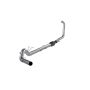 MBRP Exhaust S62240PLM 5in. Turbo Back; Single Side Exit; No Muffler; Retains Stock Cat; AL