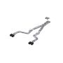 MBRP Exhaust S71133CF 3in. Cat-Back; Dual Rear Exit; Street Version; T304; Quad CF Tips